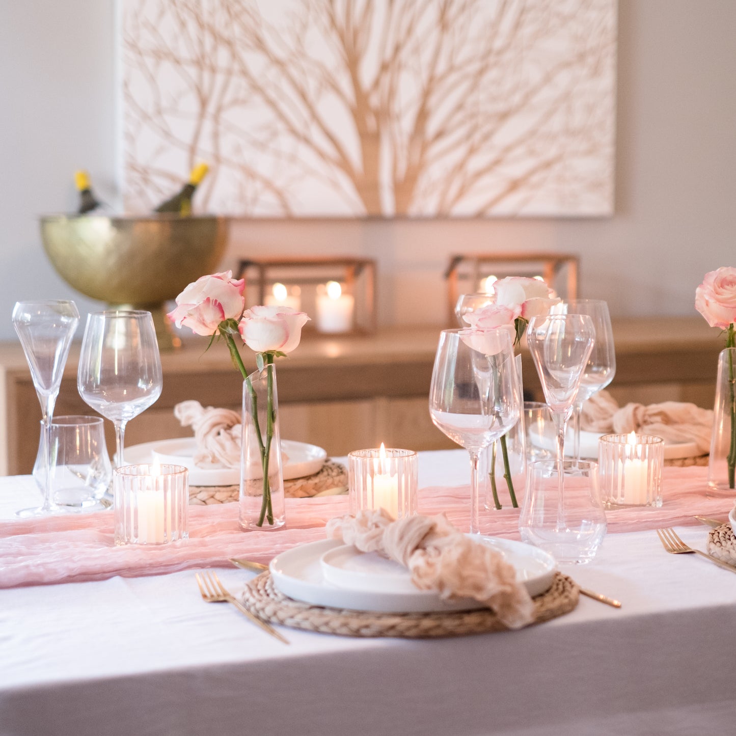 Dinner party in a box - Pretty in Pink